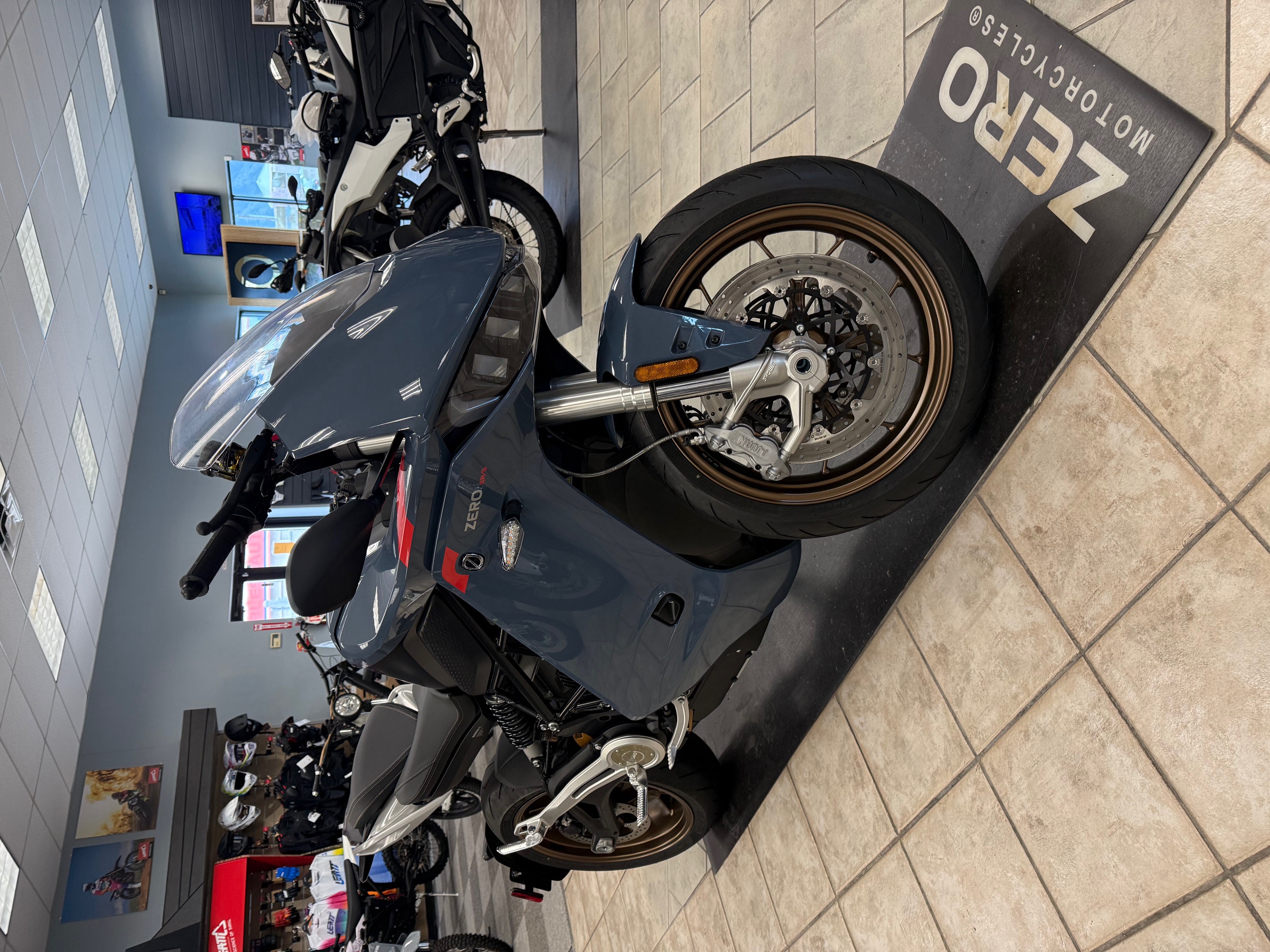 Zero Motorcycles electric line lineup at Monarch Powersports showroom